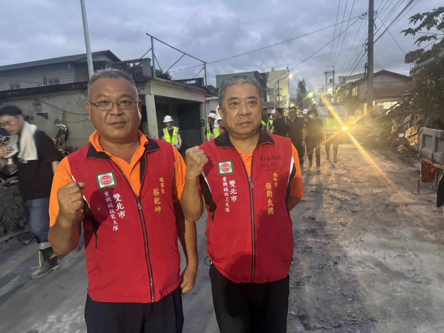 新北資源回收公會與雙北救災大隊聯手　強力支援花蓮光復鄉災區清理