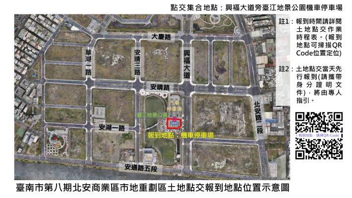 臺南市北安商業區市地重劃完成登記　7月16日起地主陸續點交重劃後土地