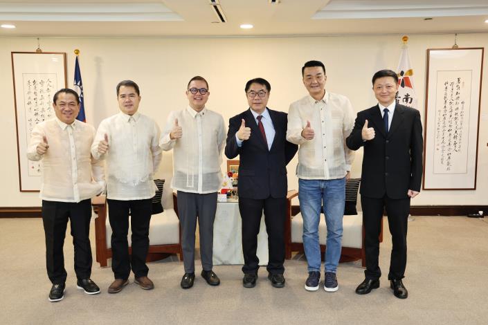 菲律賓阿克蘭省長米拉弗洛斯率團拜會臺南市長黃偉哲　推動文化觀光合作 拓展臺菲國際友誼版圖