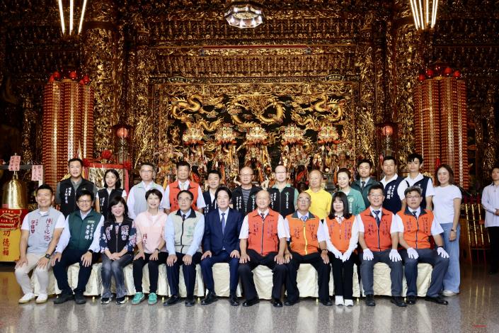 賴清德總統臺南贈匾揭牌西來庵、武龍宮、武德宮　黃偉哲市長陪同祈福