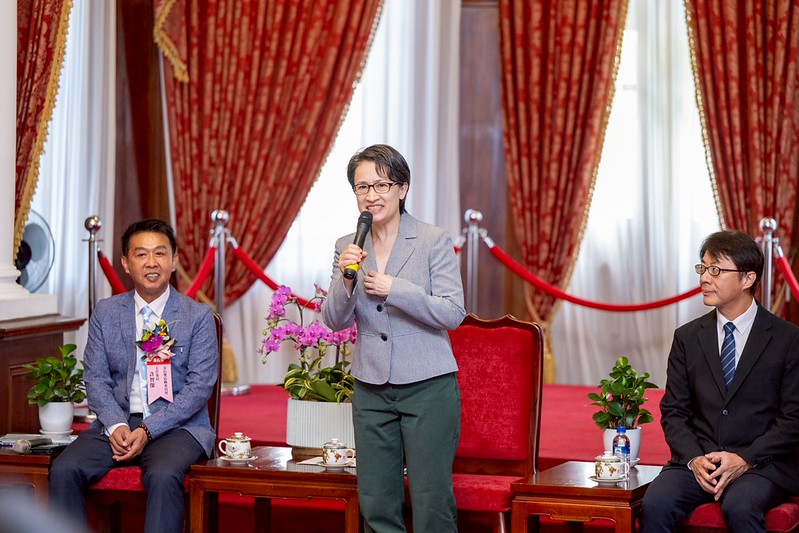 第33屆建築金石獎得獎企業齊聚臺北賓館　蕭美琴副總統揭居住正義政策亮點：讓臺灣家園更安心