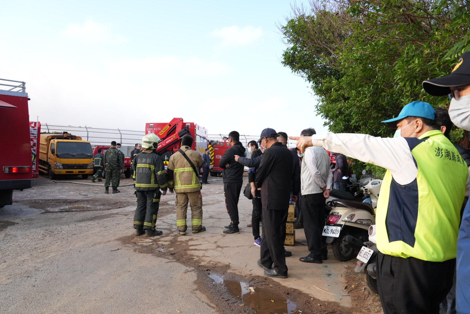 澎湖紅羅村垃圾掩埋場大火突襲！陳光復呼籲鄉親加強防護