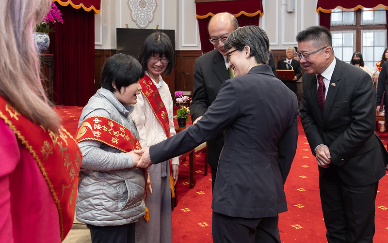 接見第28屆大愛獎得主　蕭美琴副總統強調政府責任、以長照3.0支撐身心障礙與照顧者