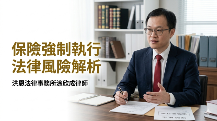 保險被法院強制解約？臺南洪恩法律事務所涂欣成律師教你用四層防護網保住救命錢與扣押實務解析