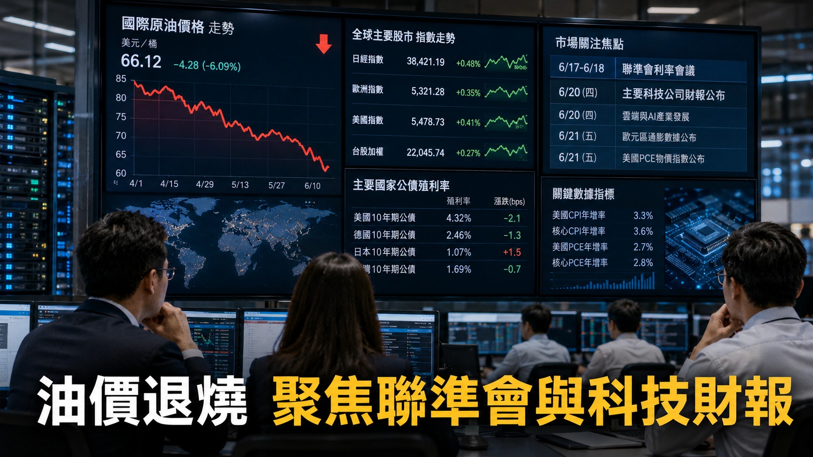 美伊暫停攻擊帶動油價重挫　中東風險降溫後市場轉看聯準會與AI財報