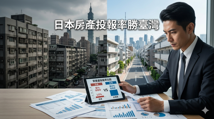 臺灣低租金報酬全球倒數？日本房產投報率2026最新數據曝光