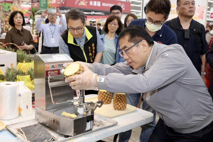 鳳梨產量看增5%　黃偉哲市長推動23場拓銷穩定市場價格