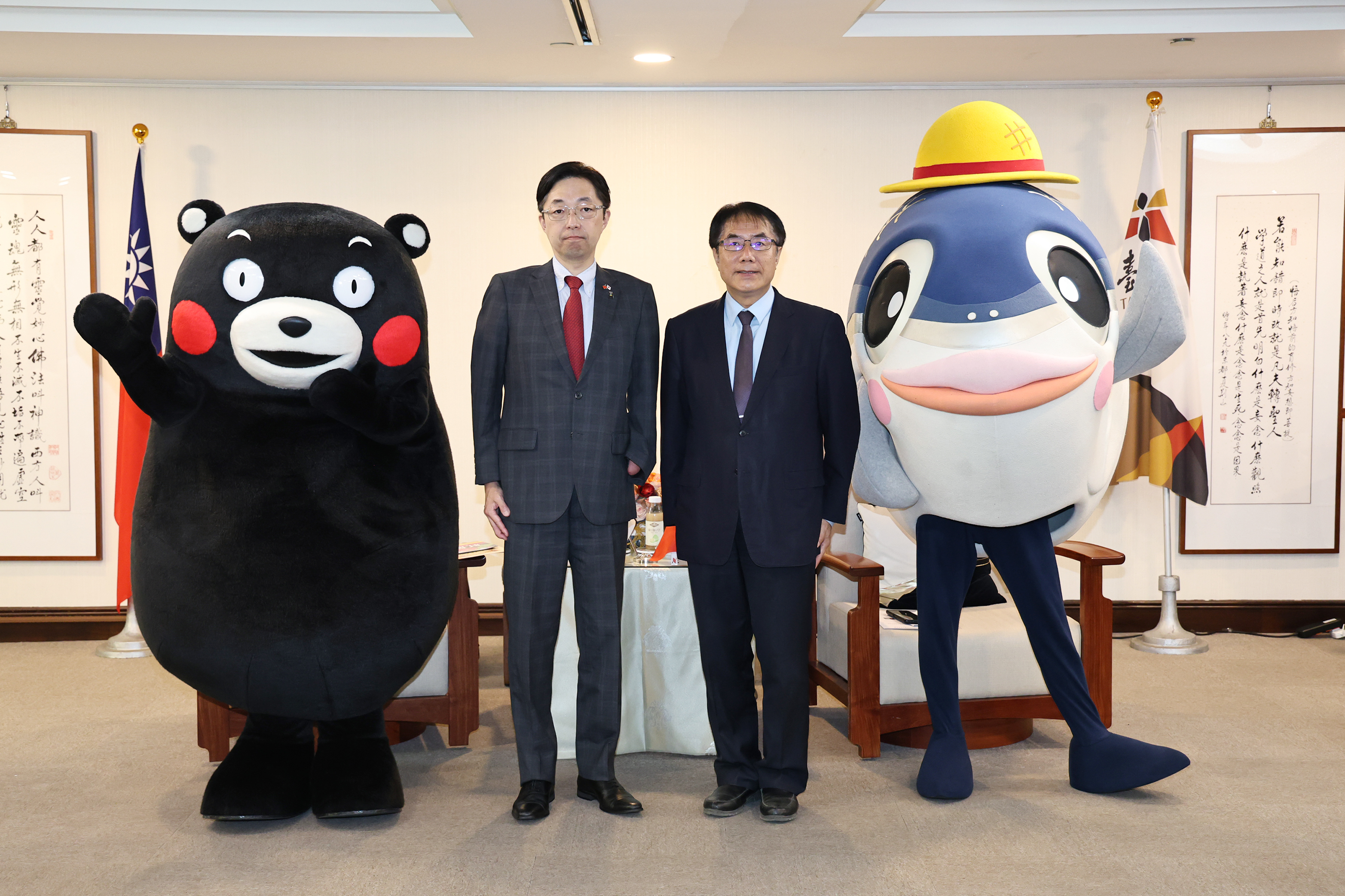 熊本震災獲台南援助　知事、議長親訪台南致謝：患難見真情