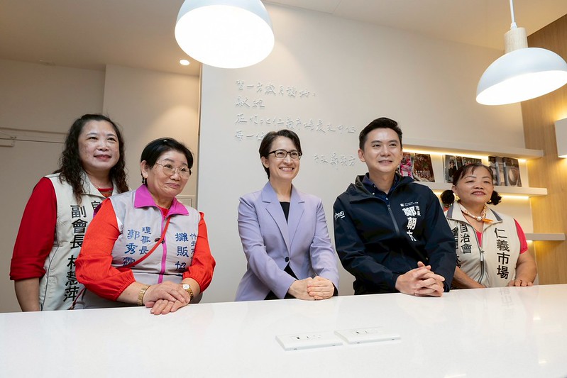 竹北仁義市場翻新改造獲肯定 蕭美琴副總統親臨參訪 樹立全國市場改造典範