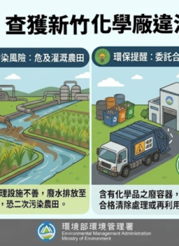 環檢警合作查獲新竹化學廠違法清洗廢容器　非法處理4人起訴