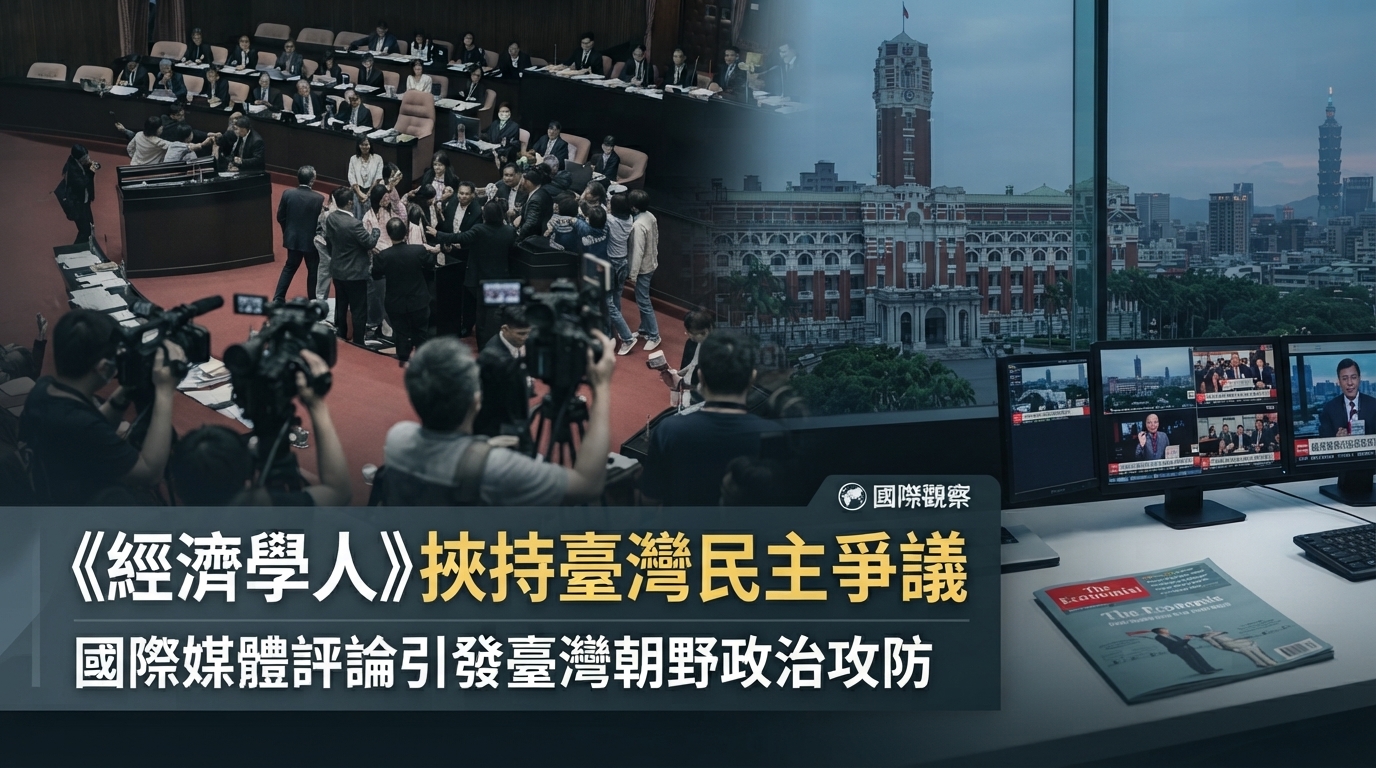 《經濟學人》「挾持臺灣民主」到底在罵誰？作者任大偉澄清：指向國民黨主導在野陣營