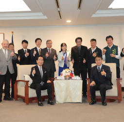 臺南市長黃偉哲迎接山口縣議會島田教明會長　共促深化觀光與體育多元交流發展
