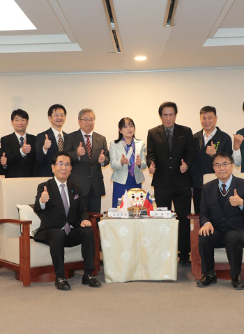 臺南市長黃偉哲迎接山口縣議會島田教明會長　共促深化觀光與體育多元交流發展