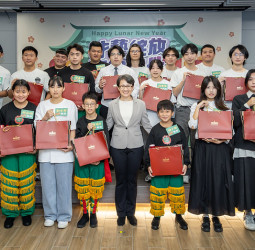 家扶基金會活動中　蕭美琴副總統強調青年百億海外圓夢計畫鼓勵青年走向國際舞台