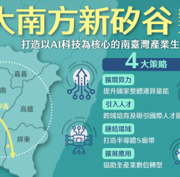 行政院主導大南方新矽谷推動方案，四大策略助力南部半導體S廊帶與AI智造新引擎發展