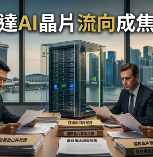 新加坡追查輝達AI晶片走私案　中國AI模型供應鏈疑雲浮現