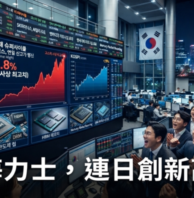 SK海力士股價暴漲30%創新高｜南韓首爾股市Kospi大漲18%，AI半導體需求引爆亞洲股市反彈
