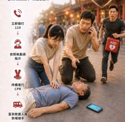消防署推廣救人免責制度　119線上指導CPR成功救人再證黃金救援重要性