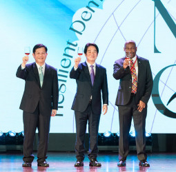 賴清德總統出席外交部春宴指出 臺灣將與民主友盟國家攜手合作 捍衛區域和平穩定並引領世界進步繁榮