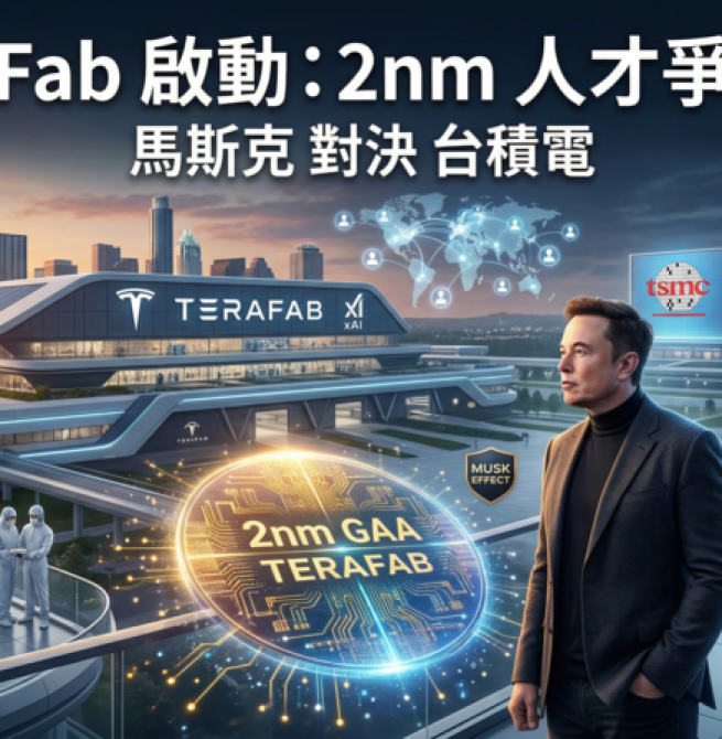 馬斯克啟動TeraFab晶圓廠計畫　全球搶挖半導體人才強攻2奈米製程直面台積電與三星競爭