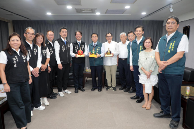 山邊媽祖宮赴台南市府拜會化解爭議 黃偉哲:以交流增進理解、尊重傳統禮制